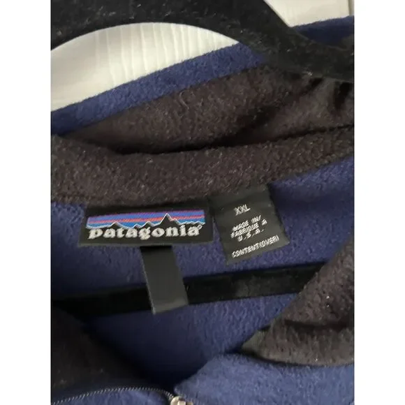 Vintage Patagonia Windproof Jacket Mens XXL Blue Fleece XXL - Picture 2 of 4